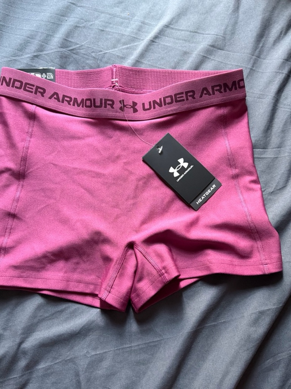 Under Armour Women's Hot Pink HeatGear Bike Shorts